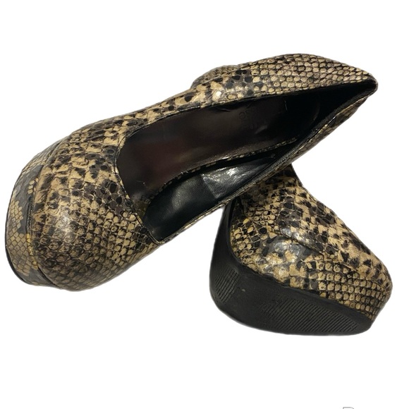 Charlotte Russe 5” Stilletto 1" Platform Snake Print 7 - Picture 5 of 11